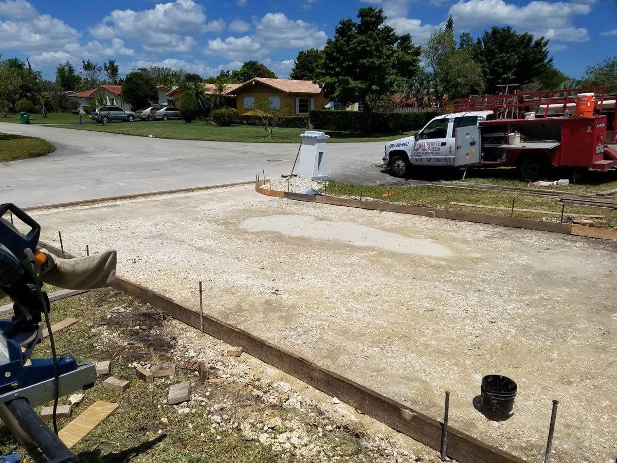 Walkway Construction — Miami, FL — Concrete Services Pump and Finishing Inc.