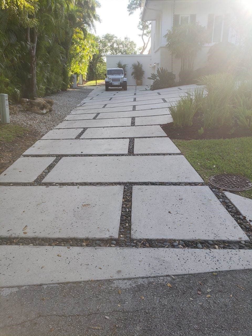 Concrete Slab Driveway — Miami, FL — Concrete Services Pump and Finishing Inc.
