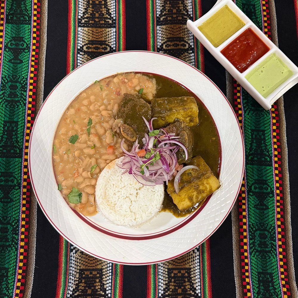 food in serving plate