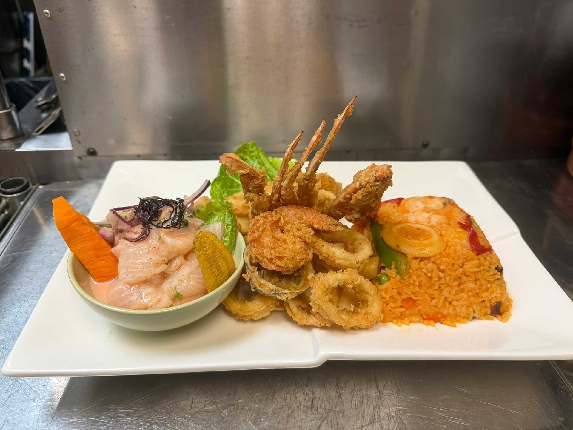 Seafood plate 