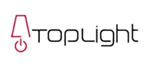 Un logo per toplight con una g rossa sopra