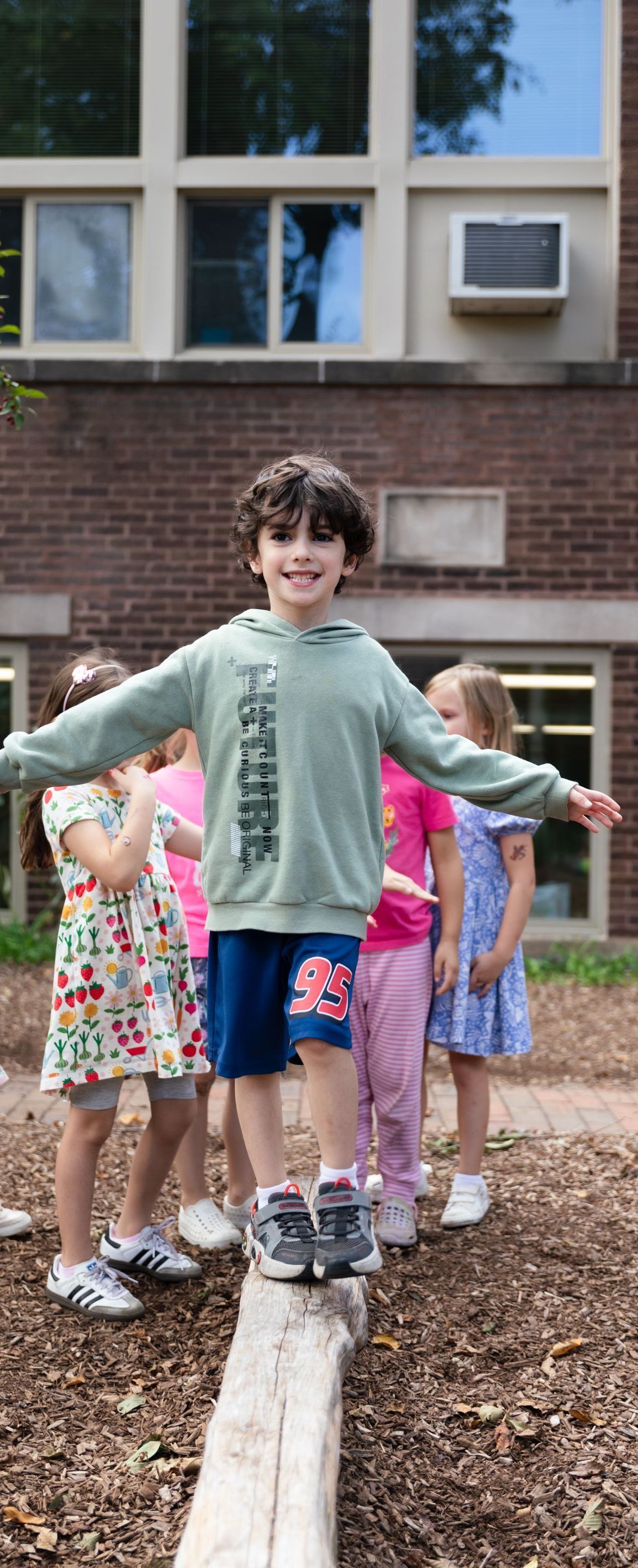Montessori child smiling