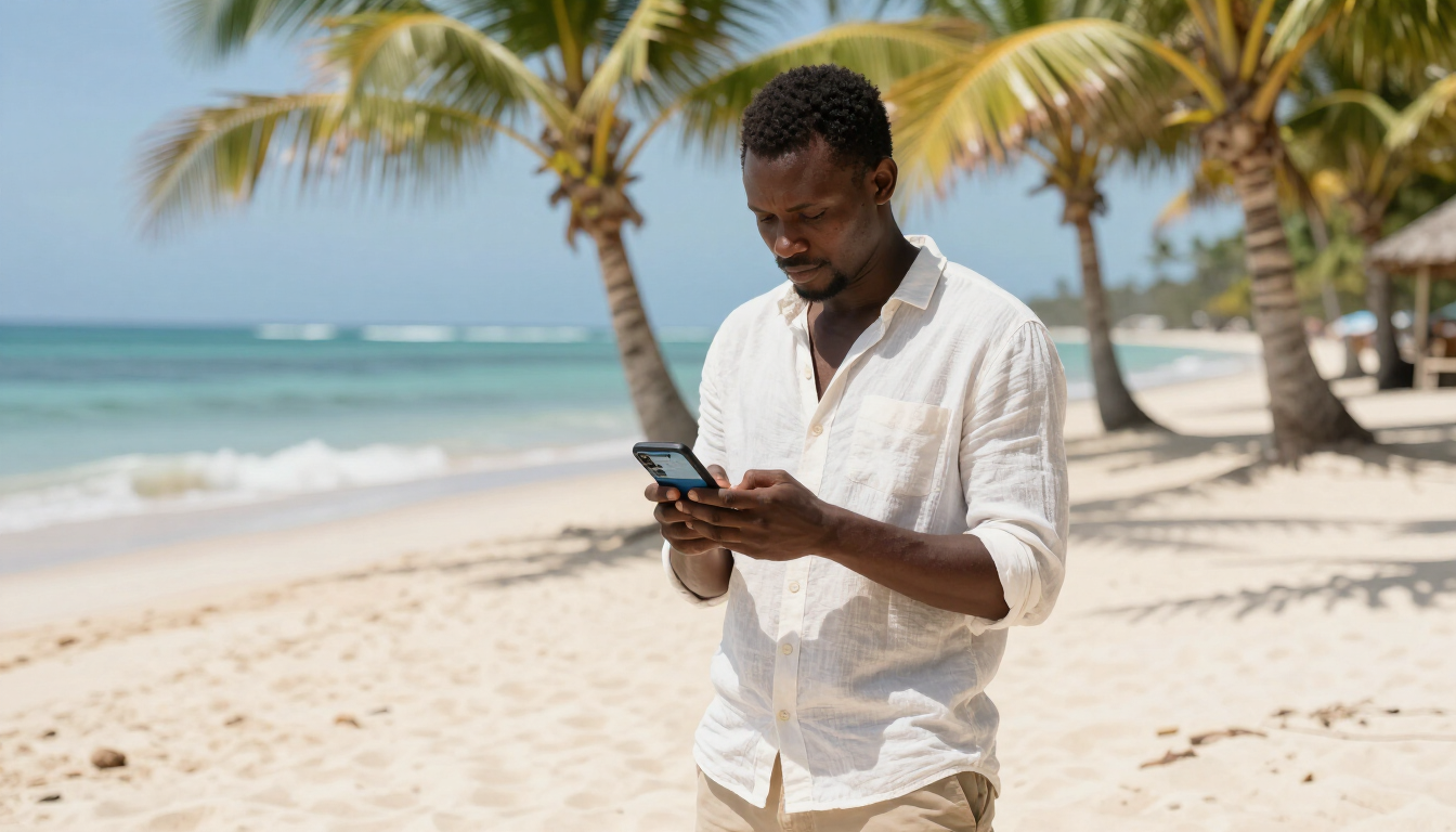 Kenyan customer searching for local services