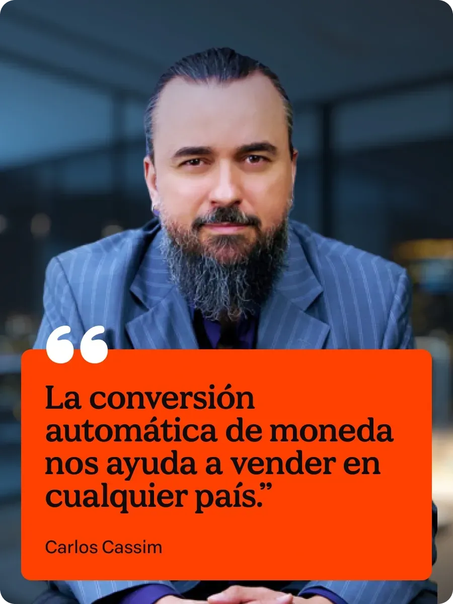 Retrato de um homem barbudo de terno com uma faixa laranja com uma citação em português.