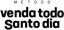 Logo com o texto “vendado santo dia” em preto sobre fundo branco, com “método” acima em cinza claro.