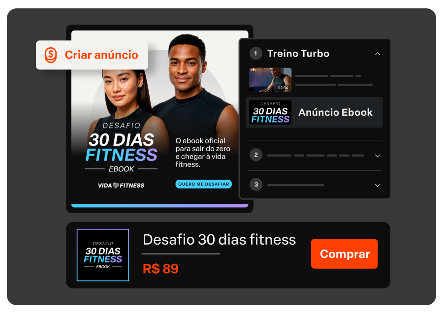Anúncios
Crie anúncios entre seus conteúdos e transforme o aprendizado em oportunidade de vender
para quem já é cliente.