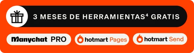 Banner laranja com a oferta