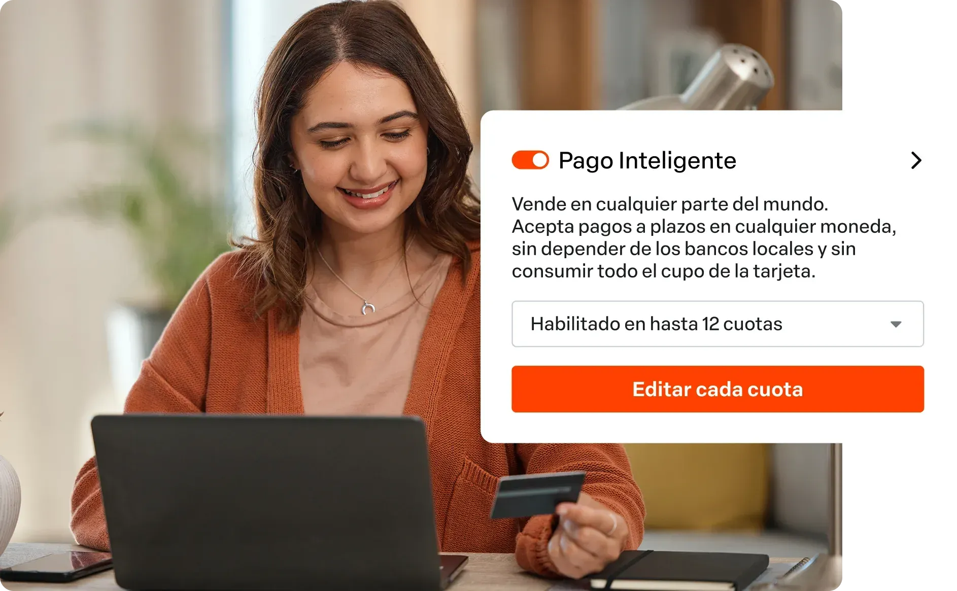 Usuário do celular recebendo notificações de recomendações do Hotmart em um cartão branco ao lado de ícones de aplicativos laranja.