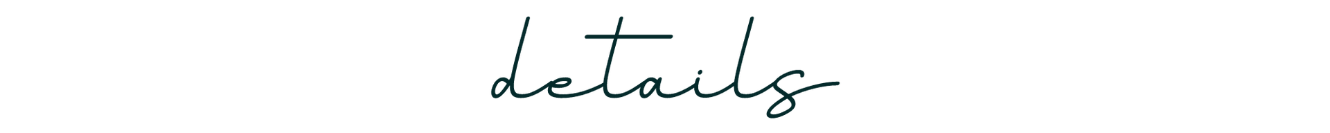 Handwritten “details” in black cursive on a white strip.