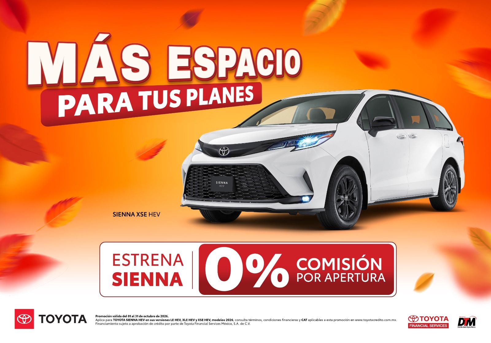 Promoción Toyota de verano con SUV roja, maleta y texto de bono hasta $12.000 y tasa desde 8,49%