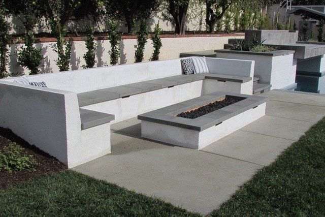Beautiful Wide Fireplace — Chino, CA — California Custom Landscape Inc.