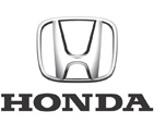 The honda logo is on a white background.