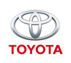 The toyota logo is on a white background.