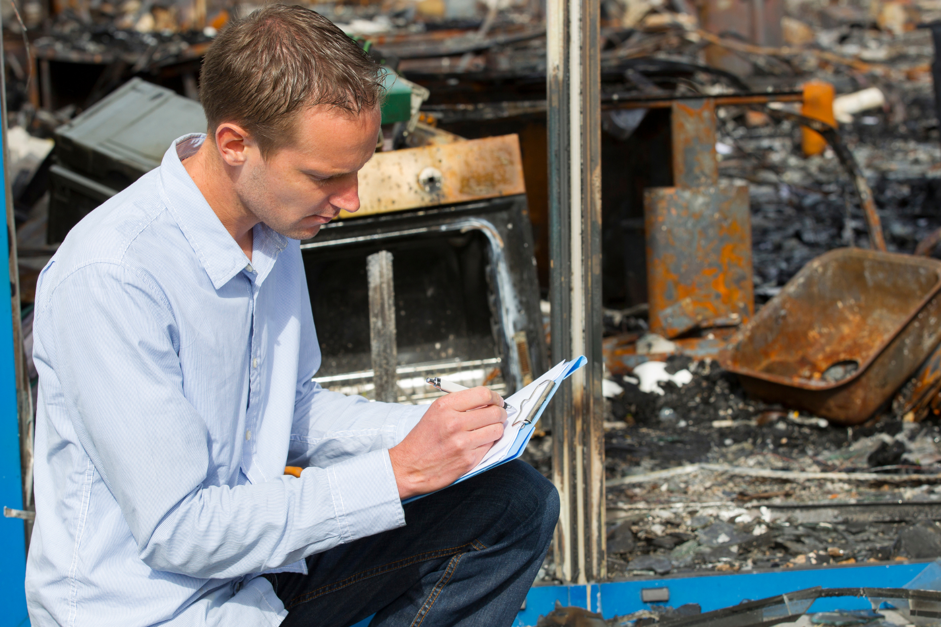 Fire damage restoration