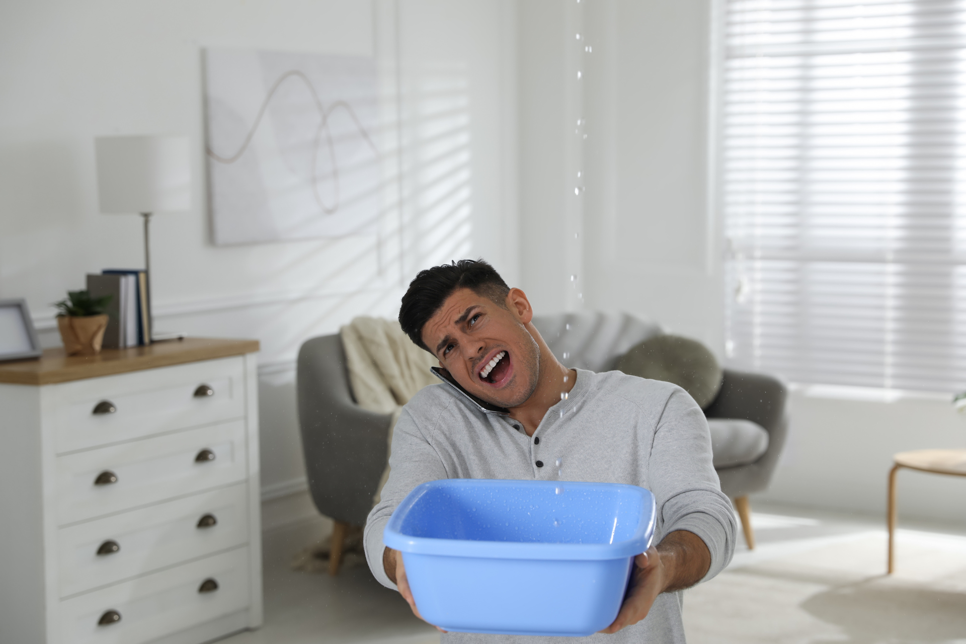 Water Damage from a Leaky Roof