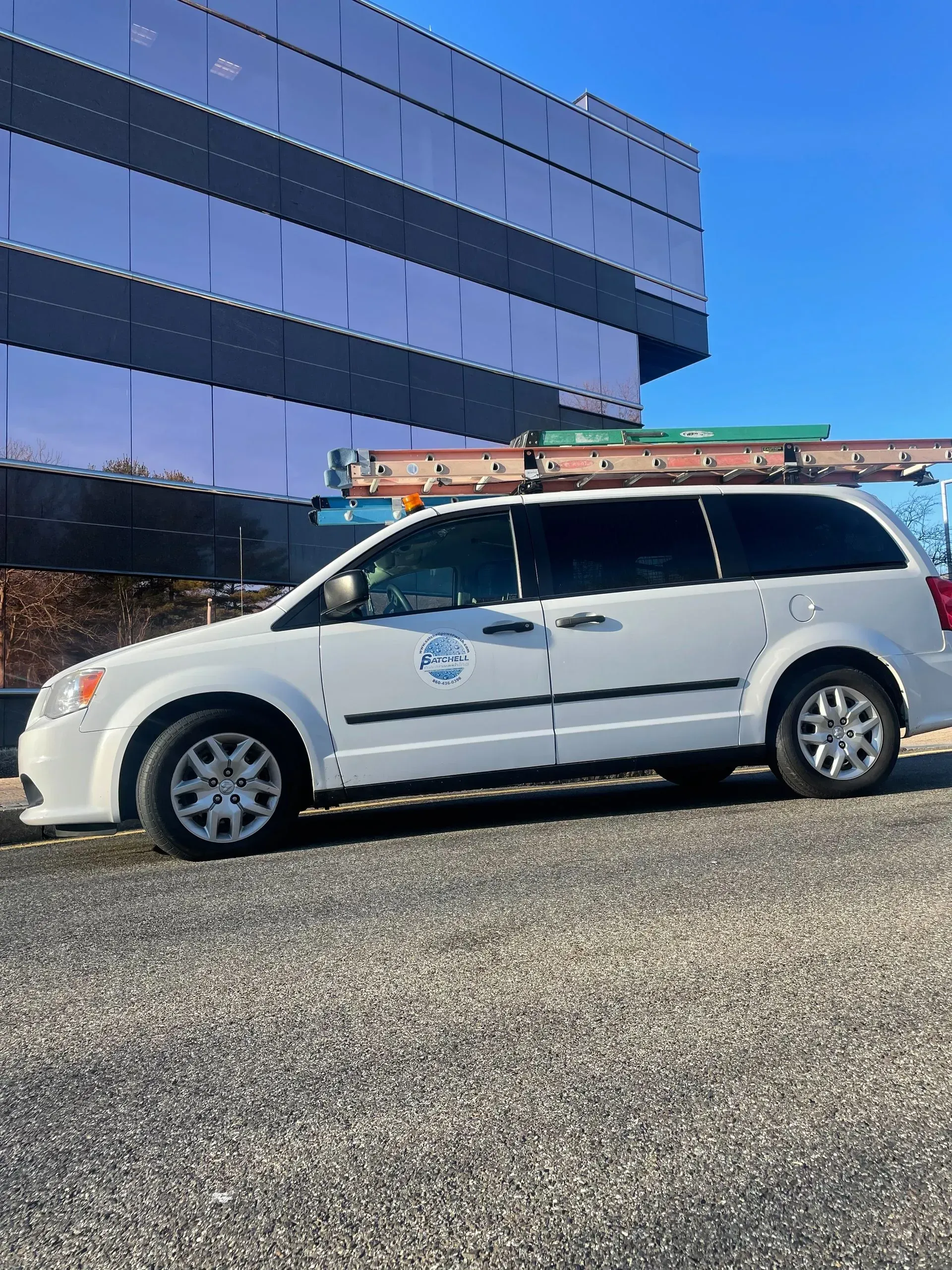 Satchell Power Washing service van