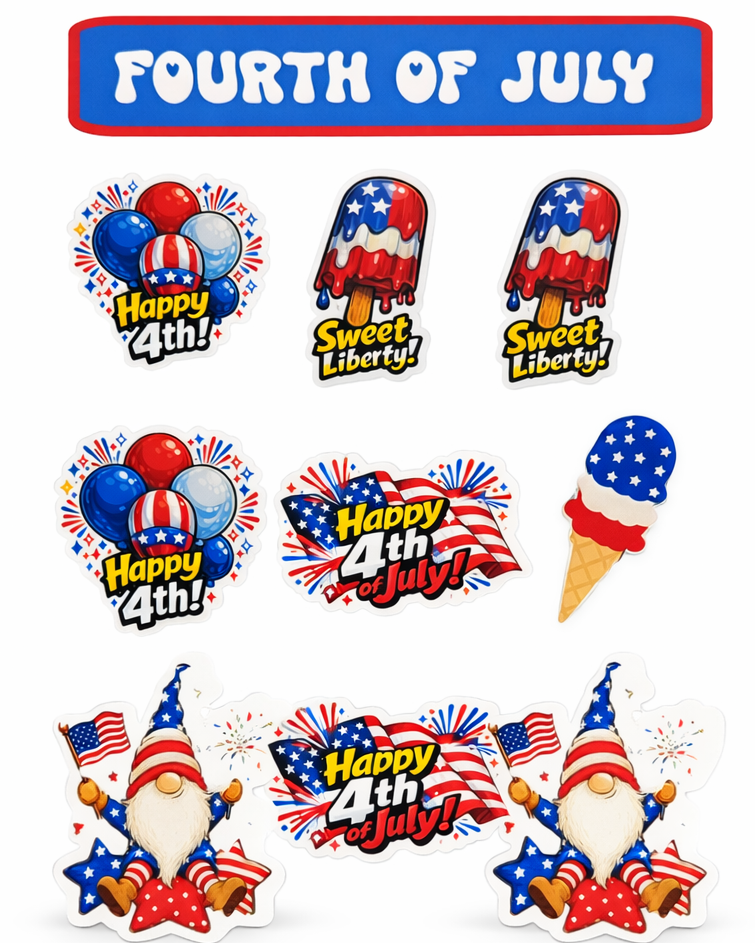4th of July Sticker Sheet