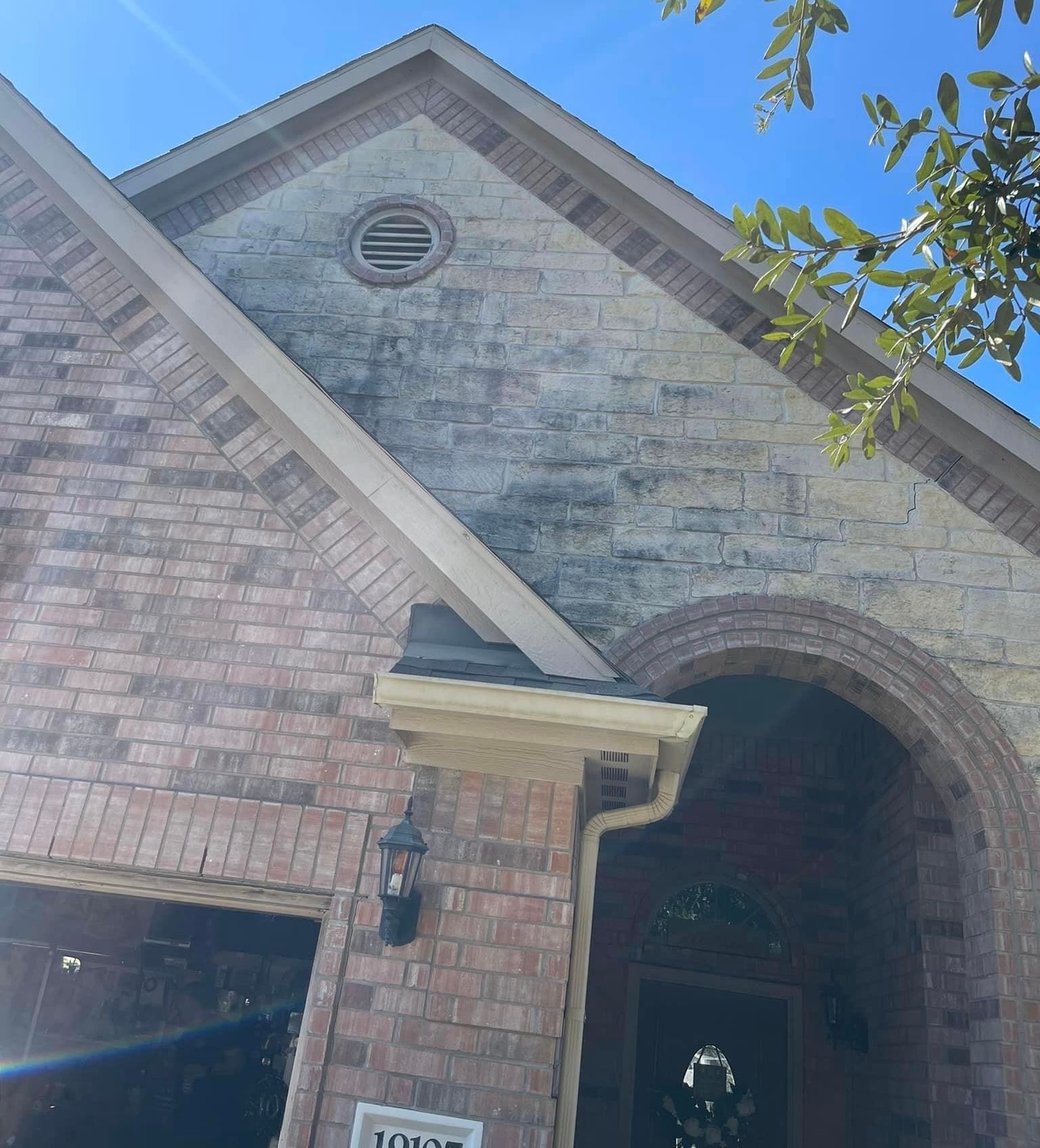 pressure washing concrete surface