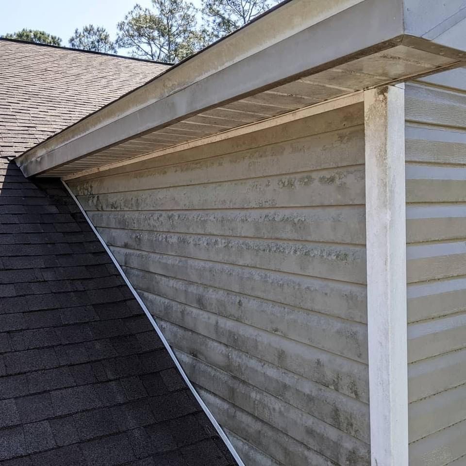 pressure washing concrete surface