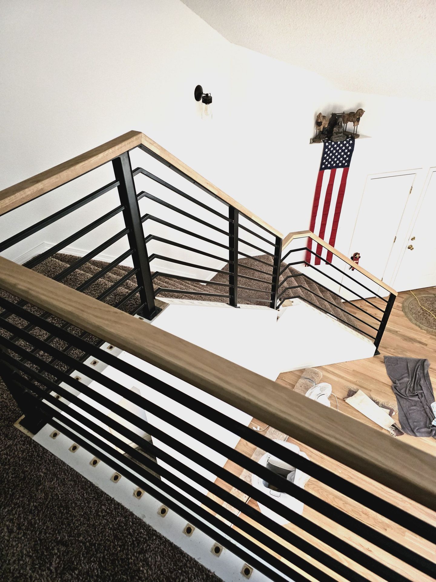 indoor metal hand railing by 83MetalCraft LLC