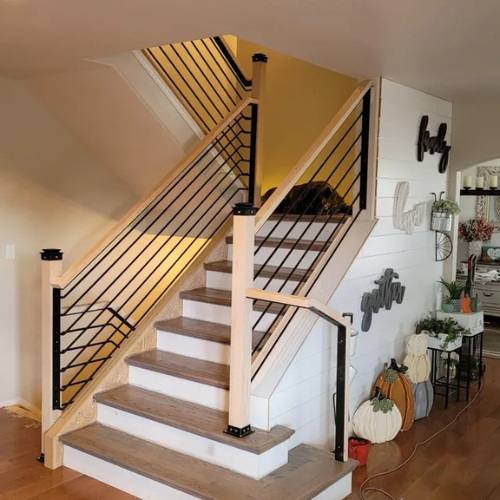 metal indoor railing by 83MetalCraft LLC