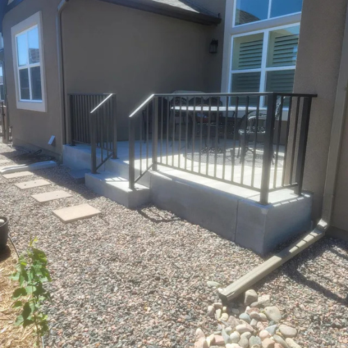 metal stairs and railing welded and fabricated by 83MetalCraft LLC