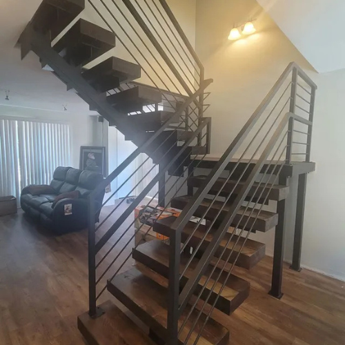 Quality stairs and stair railing metal fabrication in Boise Idaho by 83MetalCraft LLC