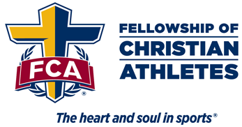 FCA logo: Cross in blue & gold, with 