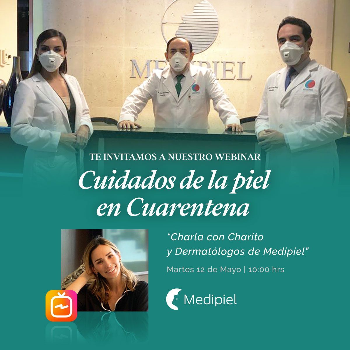 Diseño gráfico para redes sociales de Medipiel