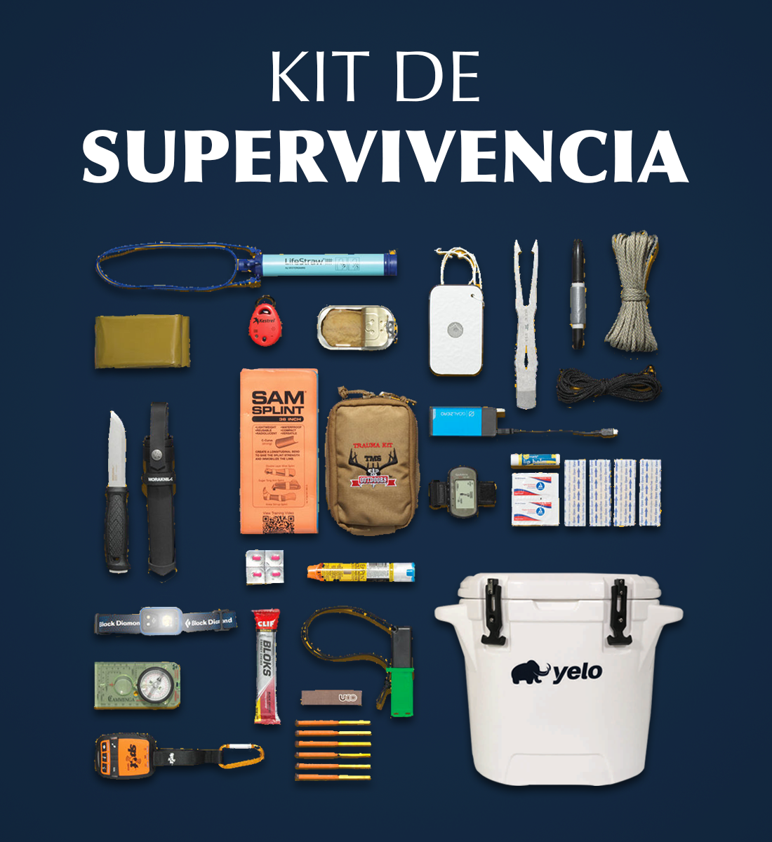 Kit de supervivencia Yelo Coolers