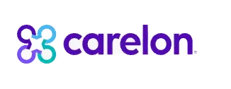 Carelon logo with purple and teal icon and lowercase wordmark