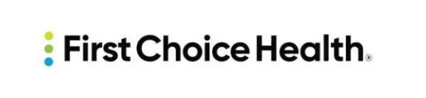 First Choice Health logo with green and blue dot icon and black text