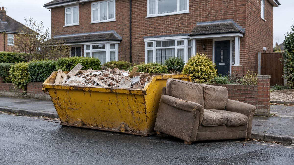 Can a sofa go in a skip?