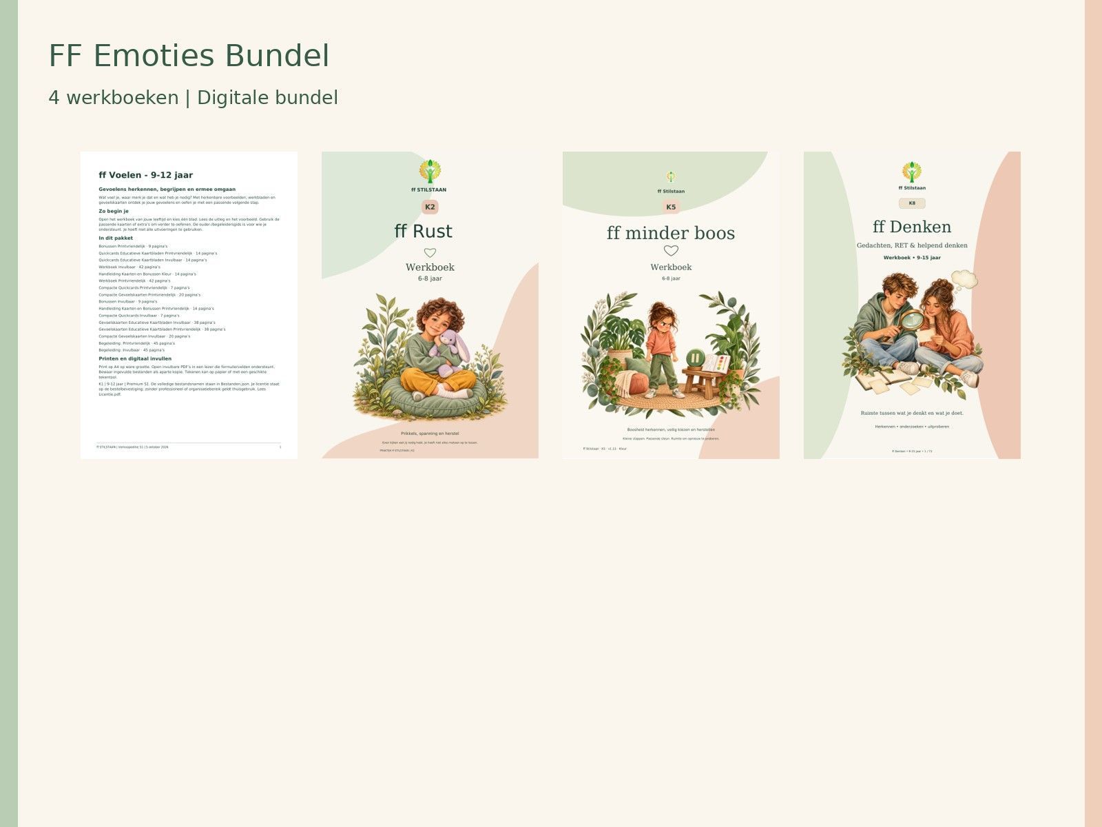 FF Emoties Bundel · 4 werkboeken voor kind en ouder