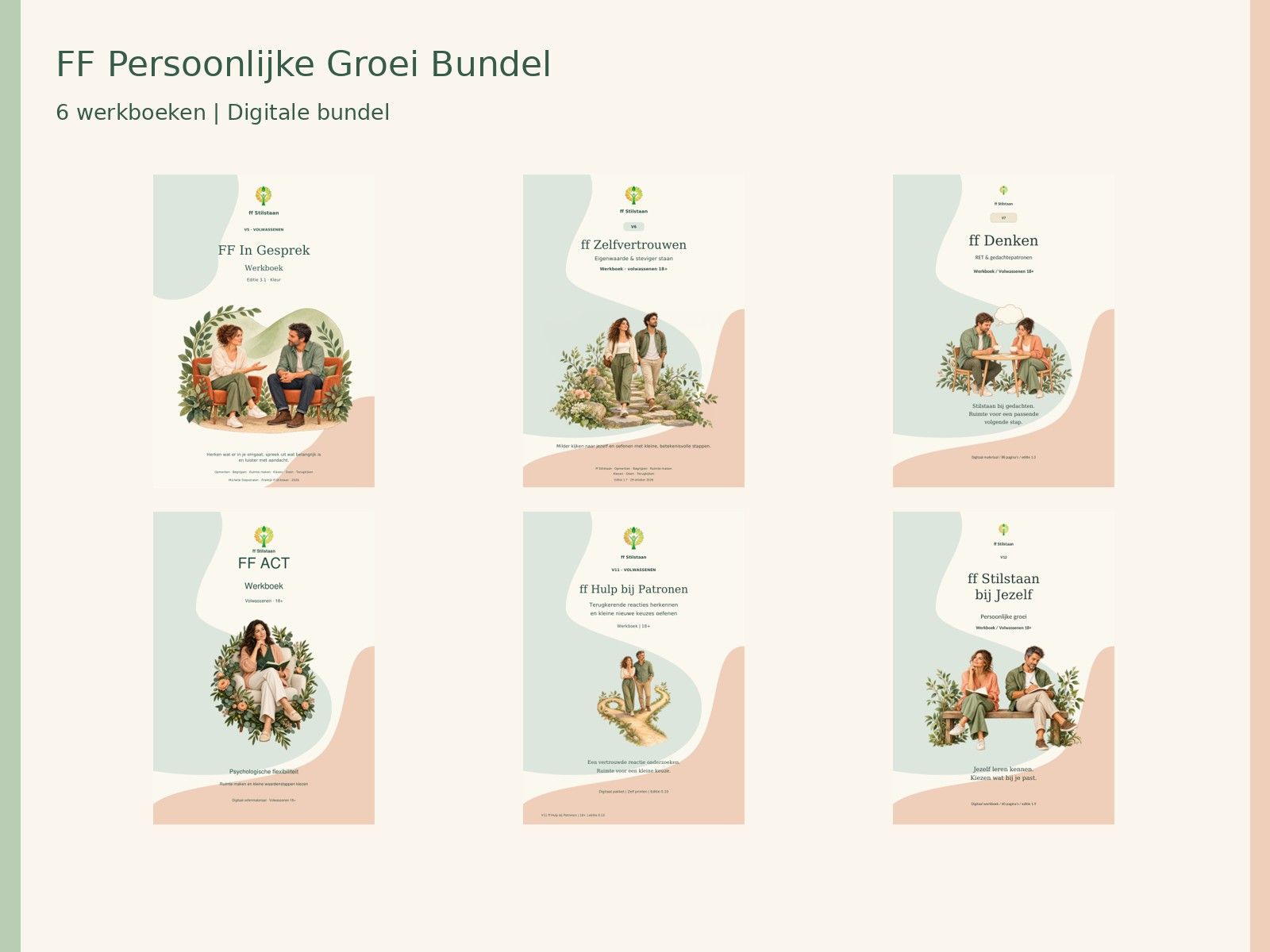 FF Persoonlijke Groei Bundel · 6 werkboeken voor volwassenen