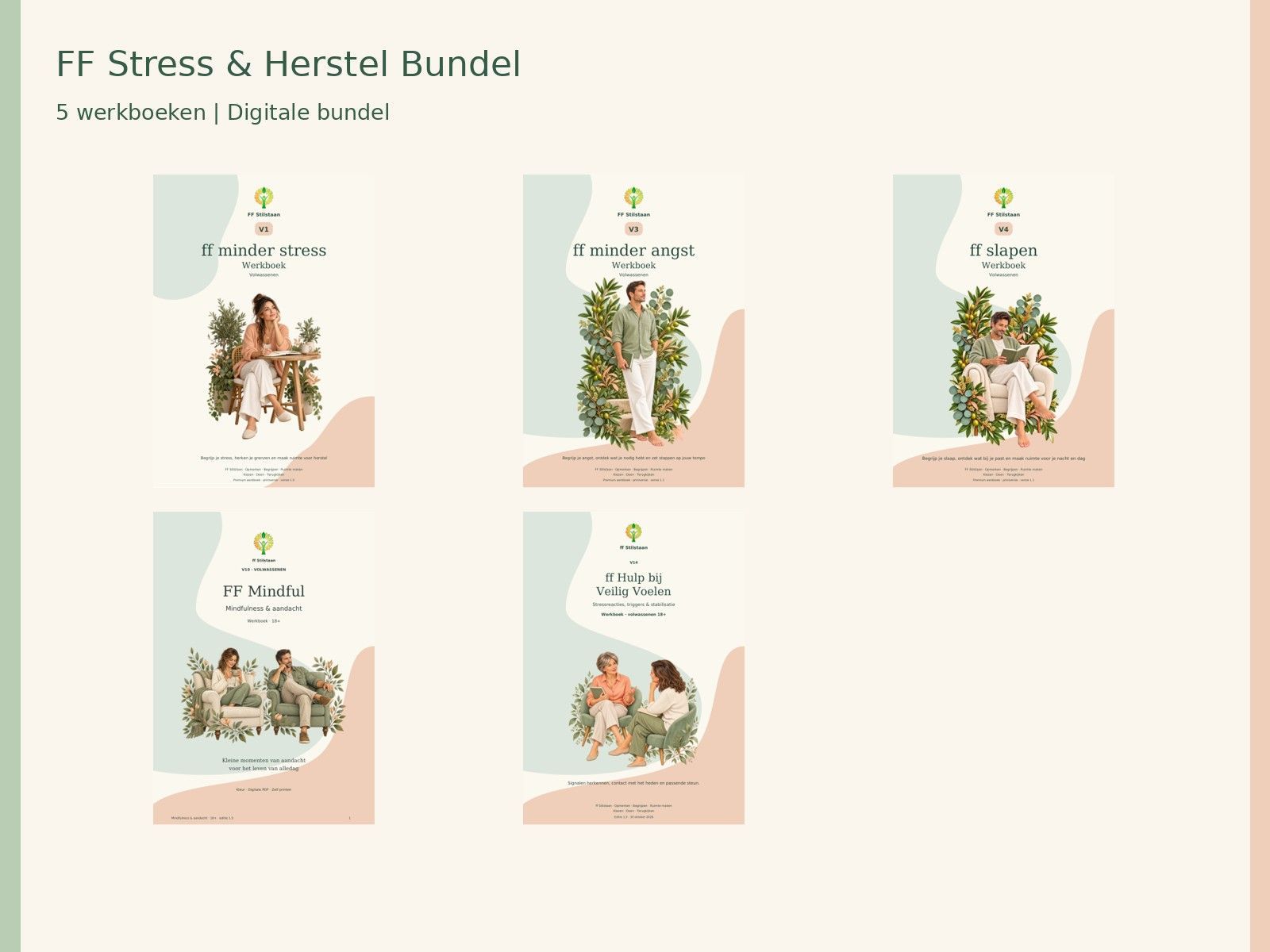 FF Stress & Herstel Bundel · 5 werkboeken voor volwassenen