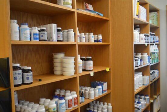 Medicine Shelf Blurred Background — Medford, OR — Lowengart Ruth