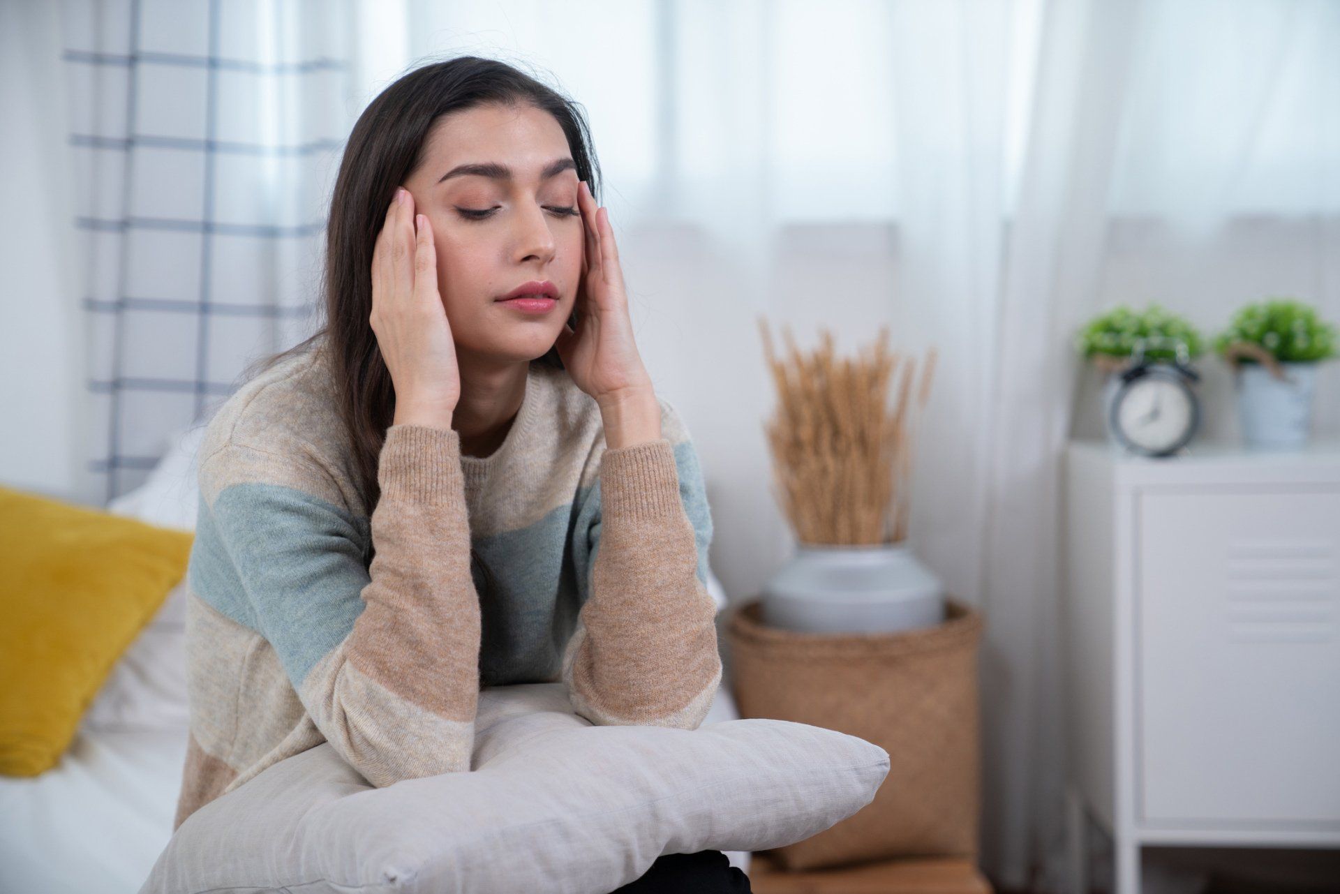 Woman Suffering From Headache — Medford, OR — Lowengart Ruth