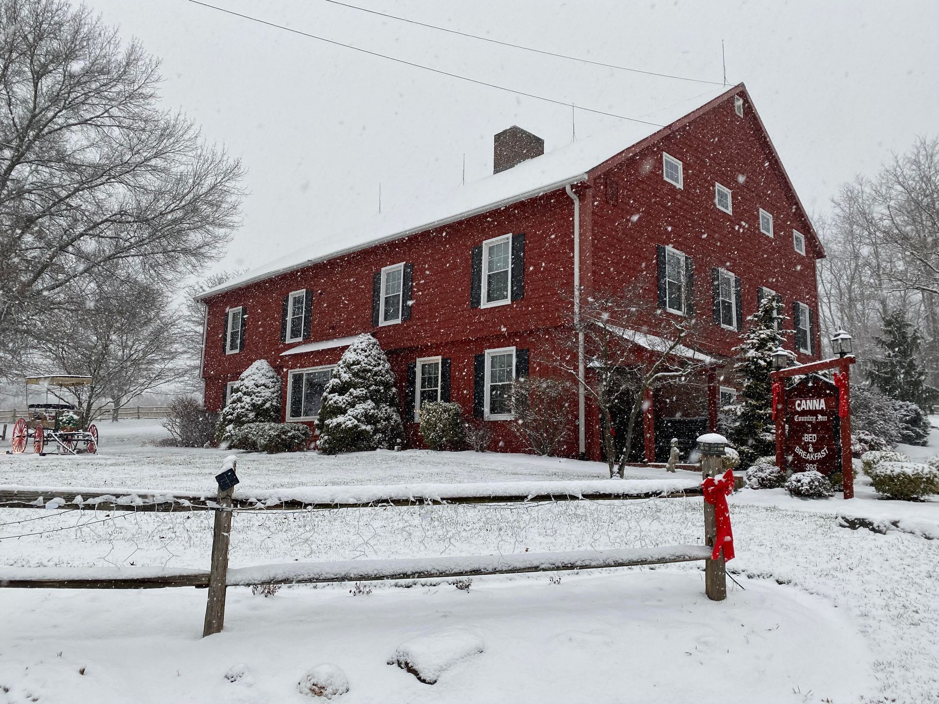 Canna Country Inn in the Snow
