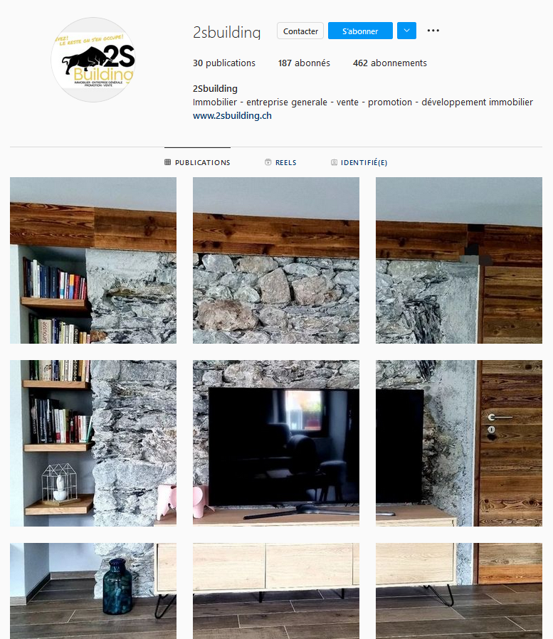 2S Building page Instagram