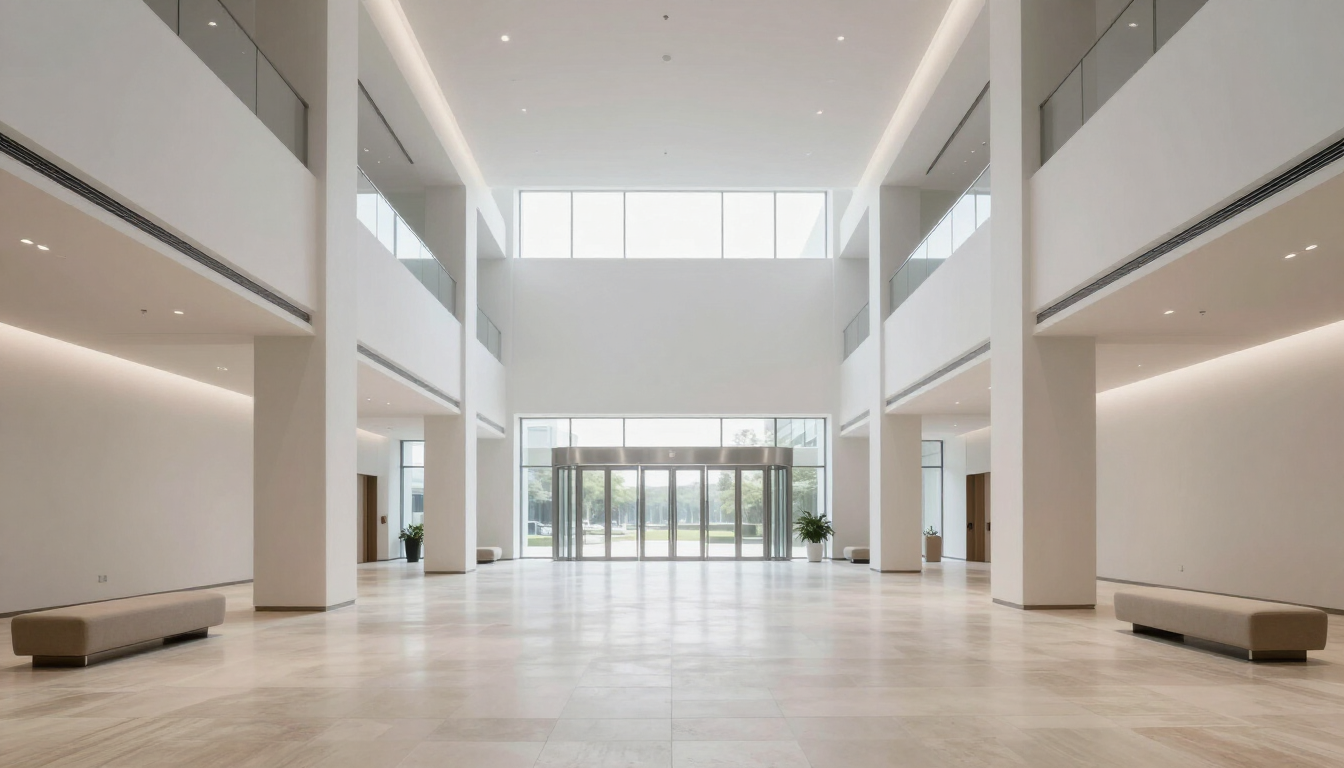 Commercial entrance security walk-through