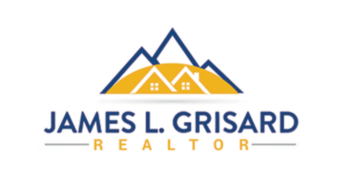 A logo for james l. grisard real estate