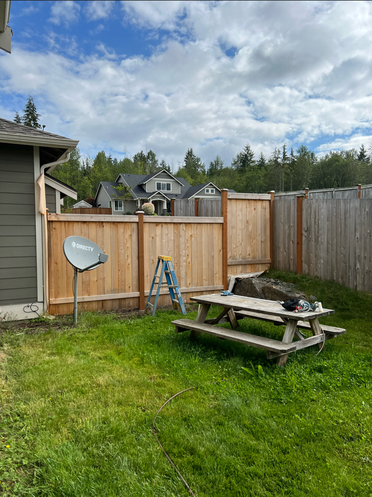 Before fence staining and sealing — Seattle, WA — Cordeck Painting Services LLC