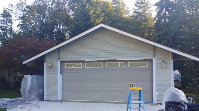 Newly Paint Garage Door — Seattle, WA — Cordeck Painting Services LLC