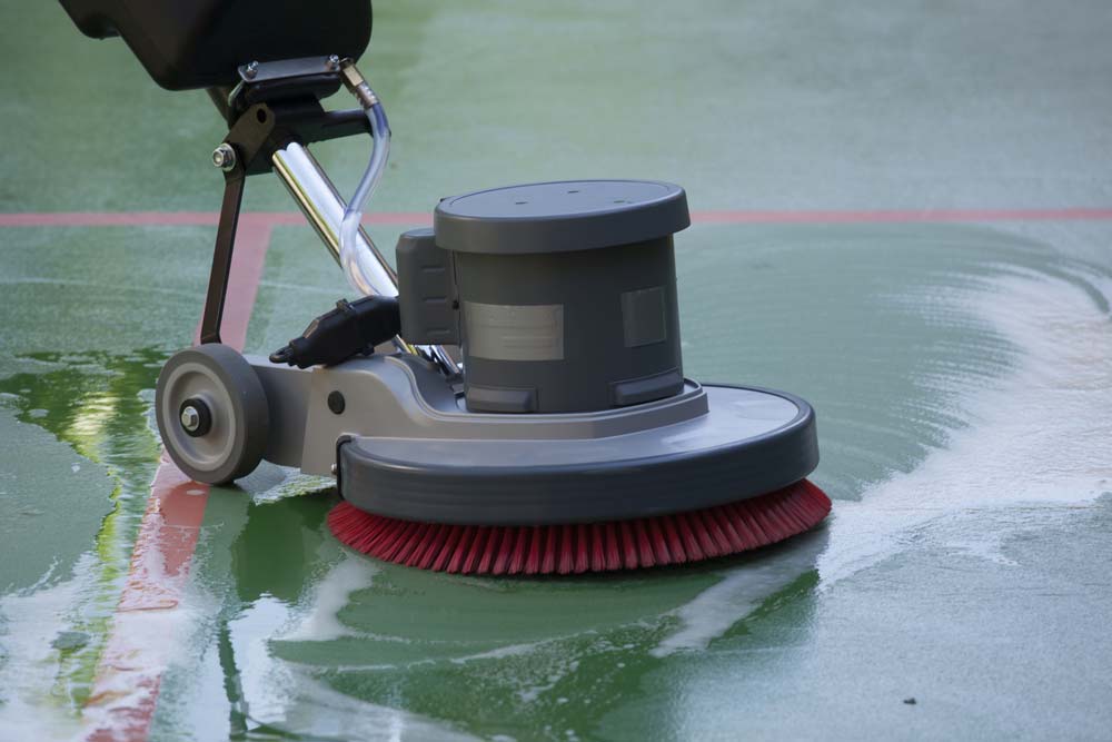 Floor Cleaning With Machine — ACME Cleaning In Tuggerah, NSW