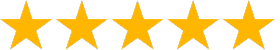 A row of yellow stars on a white background.
