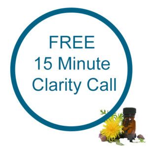 A sign that says free 15 minute clarity call