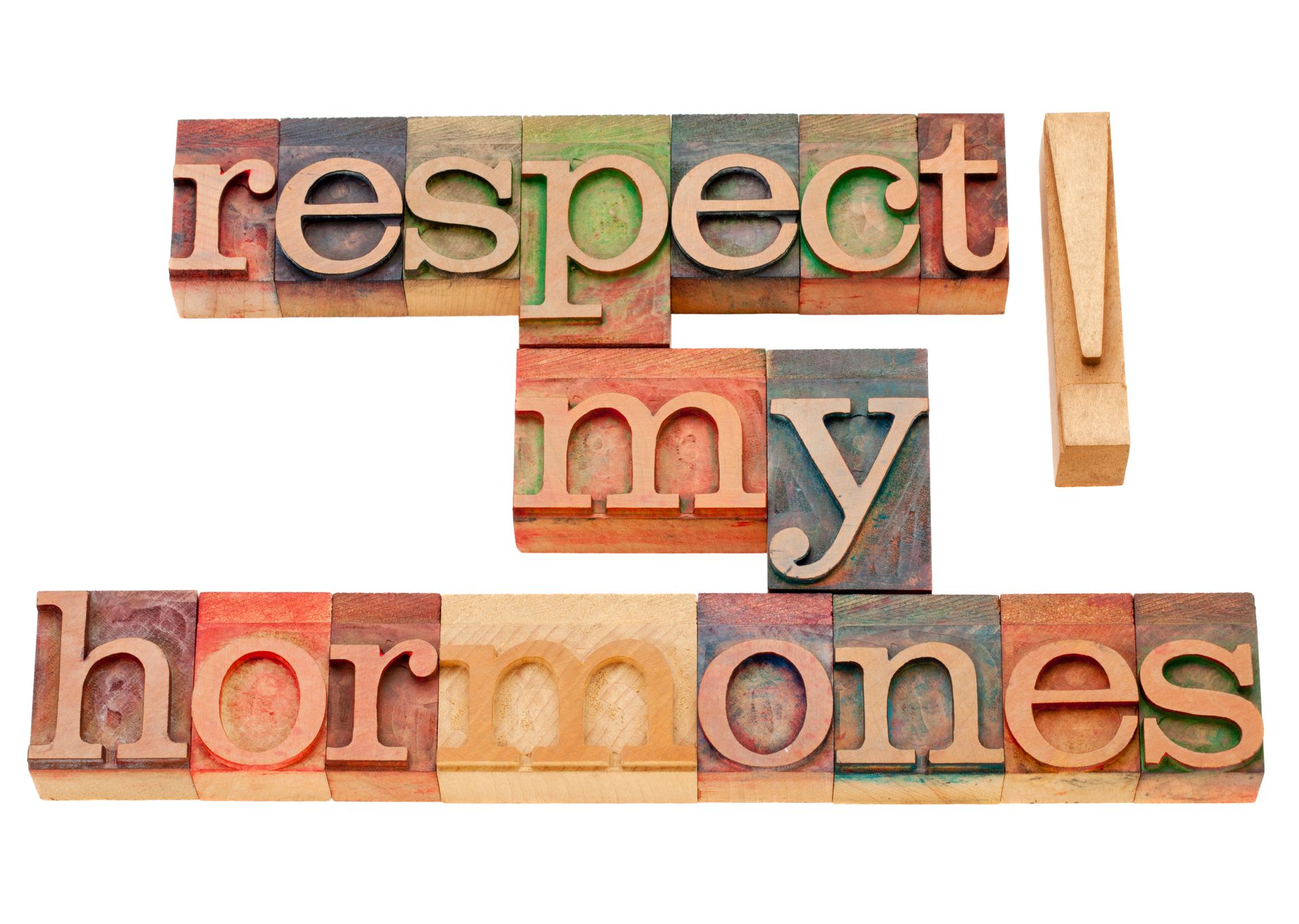 A sign that says testimonial respect my hormones