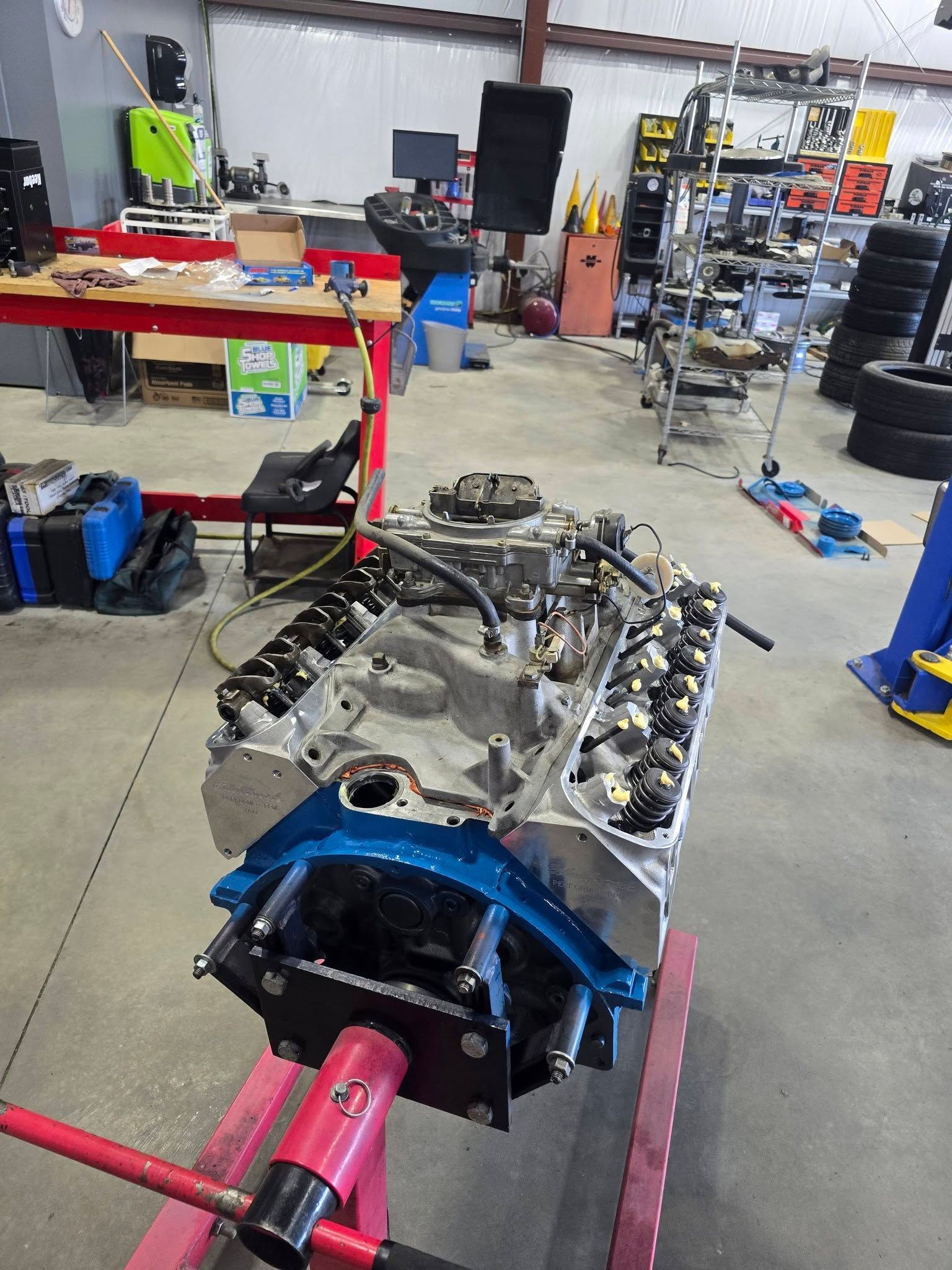 Engine Block Setup Inside Silver Star Automotive Workshop | Silver Star Automotive