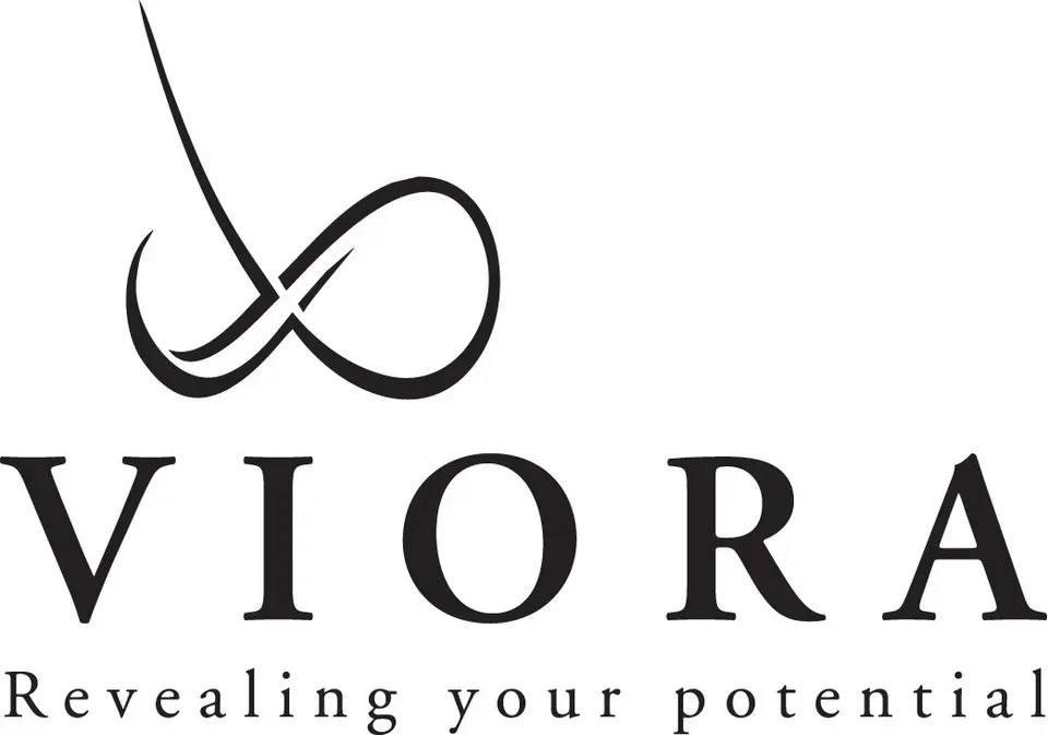 Viora Logo - Alamo, CA - Alamo MD Med Spa Black logo with a stylized infinity symbol above the word